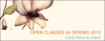Click Here to View Open Classes for Spring 2013