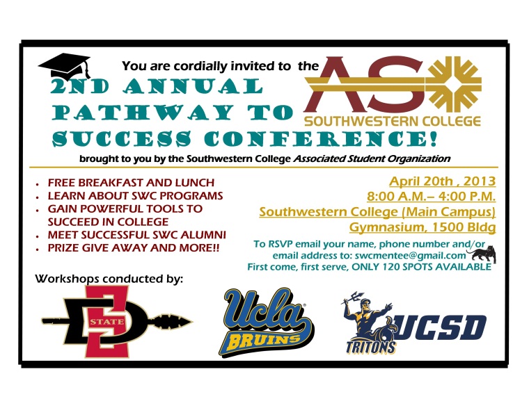 Information on the April 20 conference